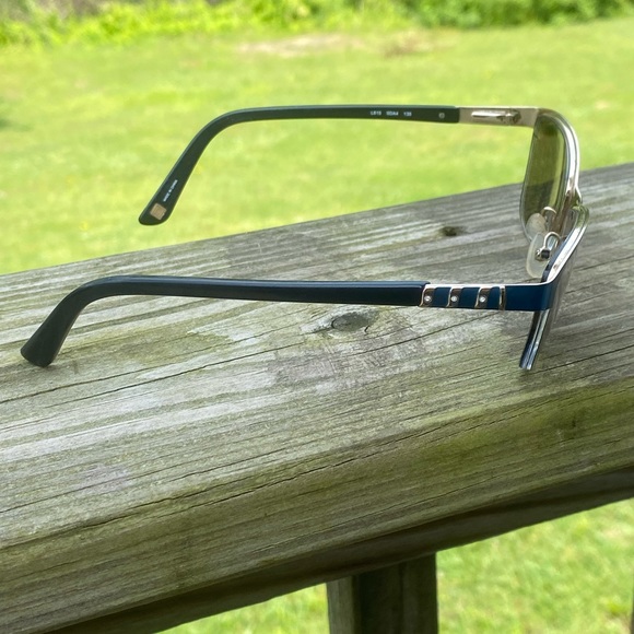 Liz Claiborne metallic teal half rim glasses frames L615 0DA4 - Picture 8 of 13